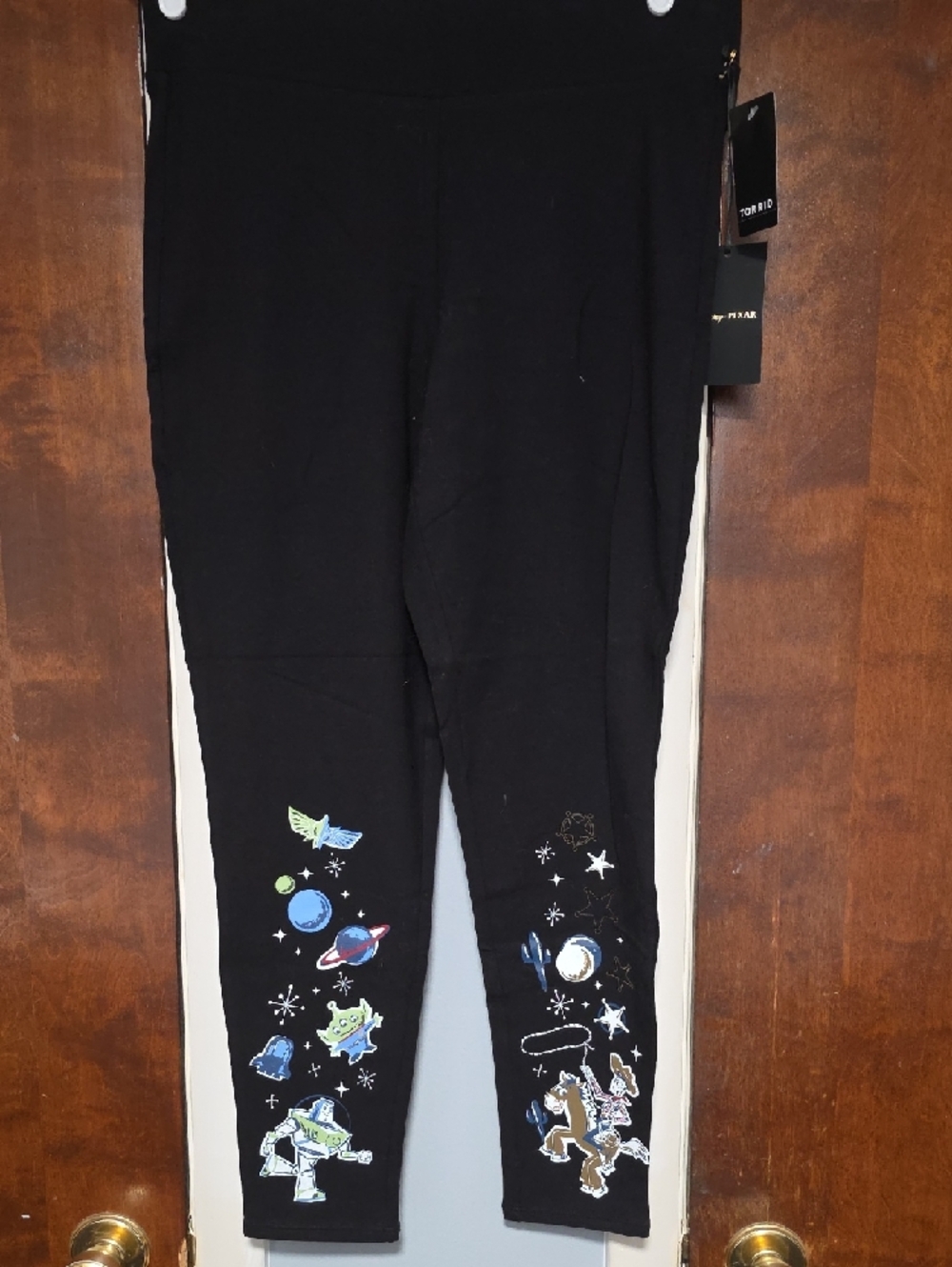 NWT SIZE 1 Torrid Black Full Lemgth Toy Story Leggings, No Pockets.